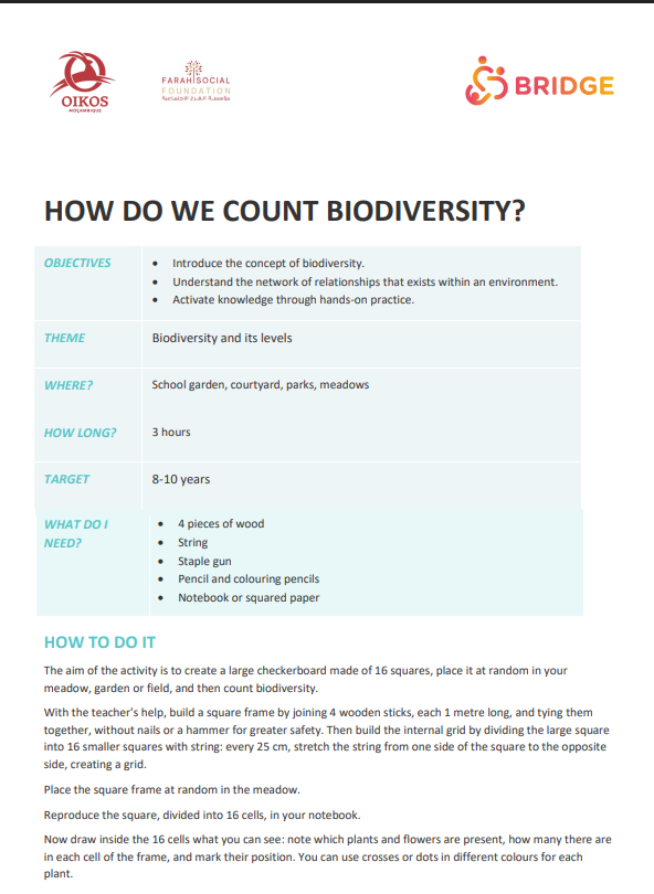 How To Count Biodiversity 1